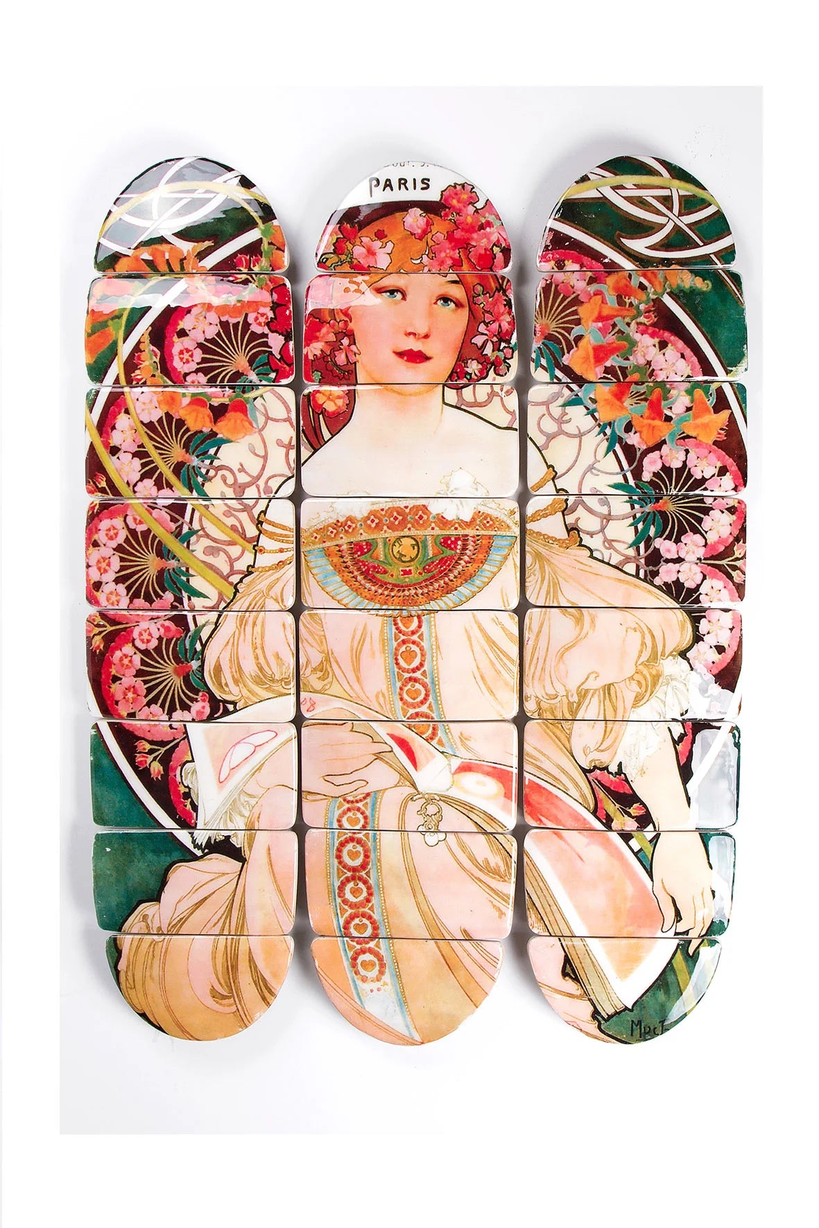 StigerWoods wooden tile Mucha Paris Decks