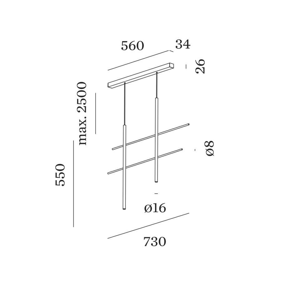 Wever & Ducré NET hanglamp - Kavel 84