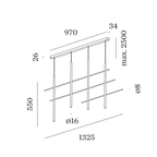 Wever & Ducré NET hanglamp - Kavel 84