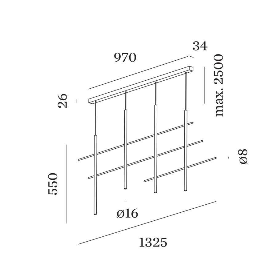 Wever & Ducré NET hanglamp - Kavel 84