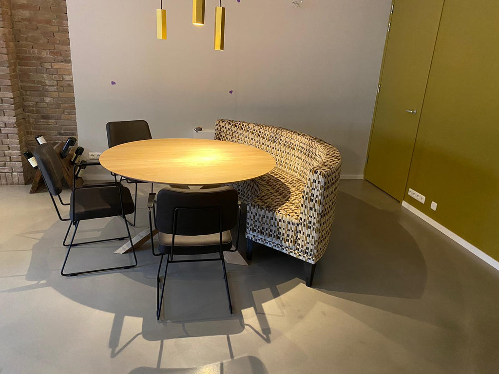 Eettafelbankje Nico rond