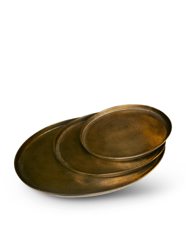 Pols Potten Oval Antique Brass dienbladen - Kavel 84
