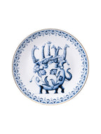 Heinen Delfts Blauw wandbord Redmer Hoekstra - Giraffe - Kavel 84