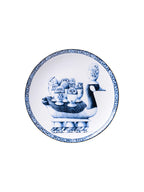 Heinen Delfts Blauw wandbord Redmer Hoekstra - Eend - Kavel 84