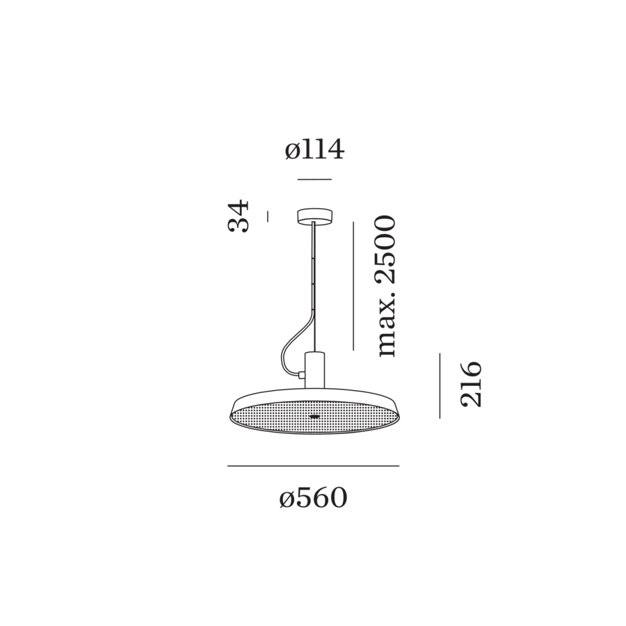 Wever & Ducré ROOMOR Office hanglamp