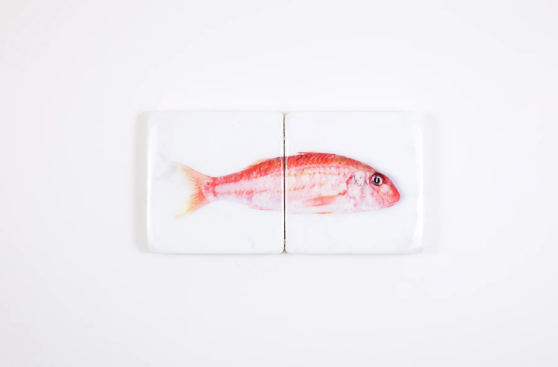 StigerWoods wooden tile Red Mullet on Marble