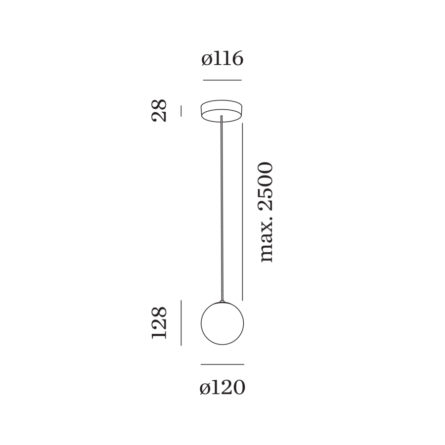 Wever & Ducré SOLLI hanglamp