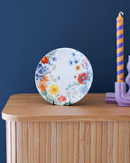 Heinen Delfts Blauw wandbord Wildbloemen - Kavel 84