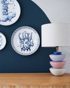 Heinen Delfts Blauw wandbord Redmer Hoekstra - Giraffe - Kavel 84