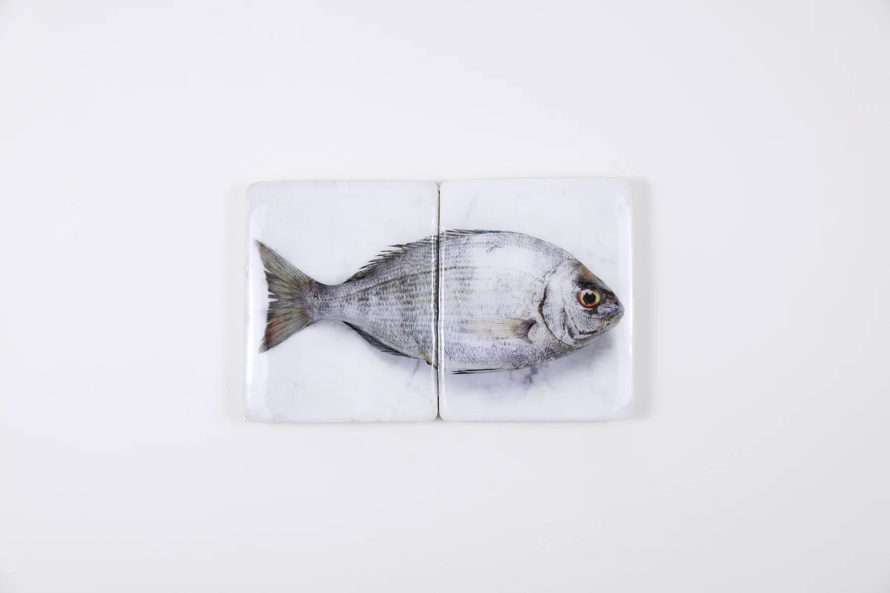 StigerWoods wooden tile Silver Dorade on Marble