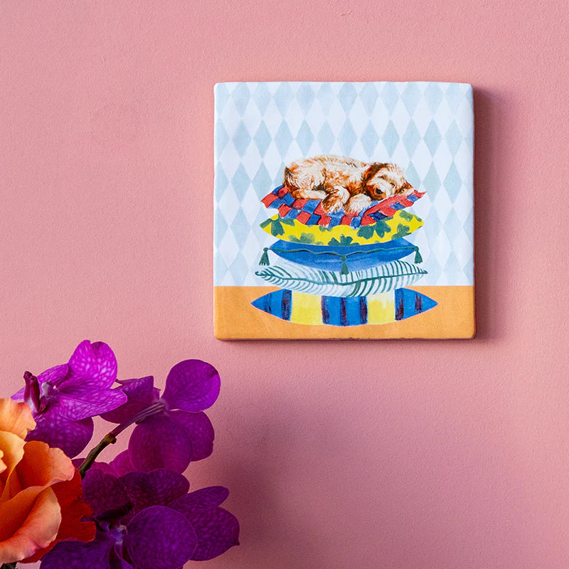 StoryTiles Sleepy Dog tegeltje