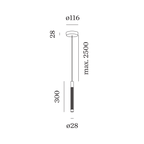 Wever & Ducré TRACE 1.1 hanglamp