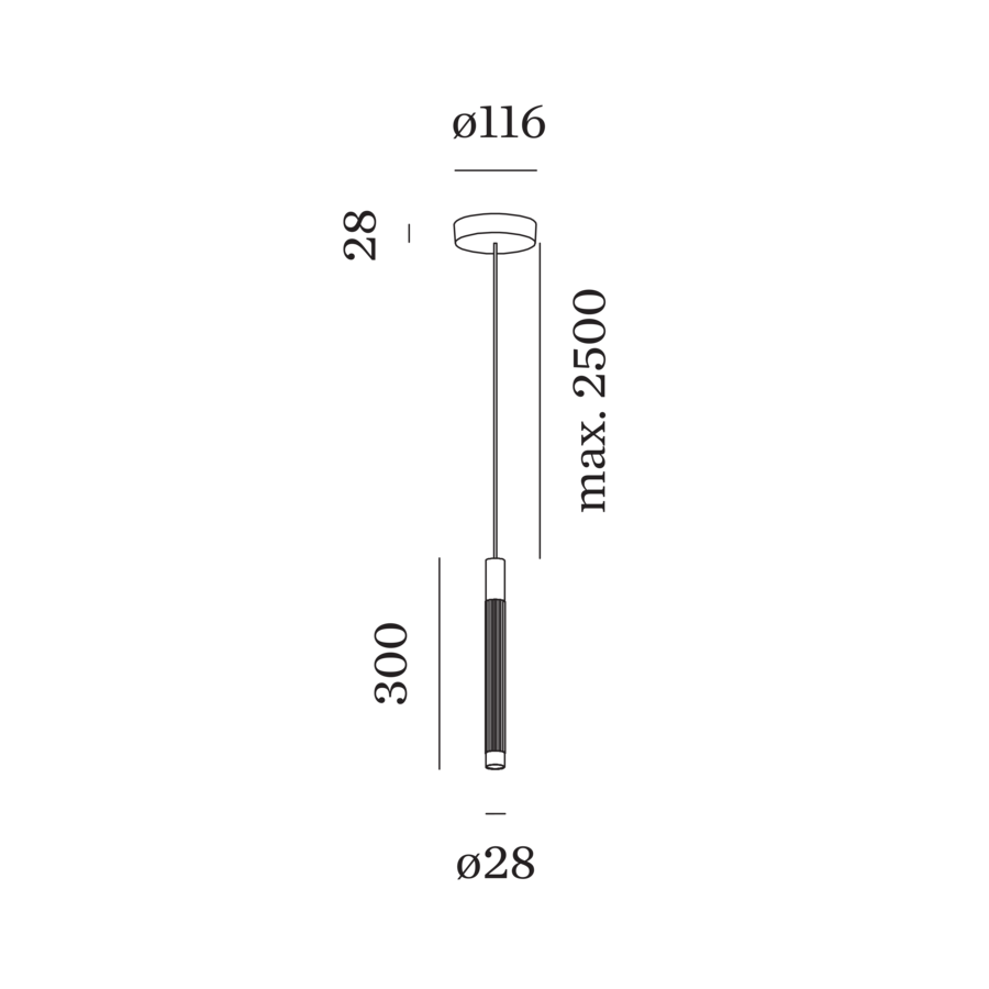 Wever & Ducré TRACE 1.1 hanglamp