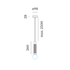 Wever & Ducré TRACE 2.0 hanglamp
