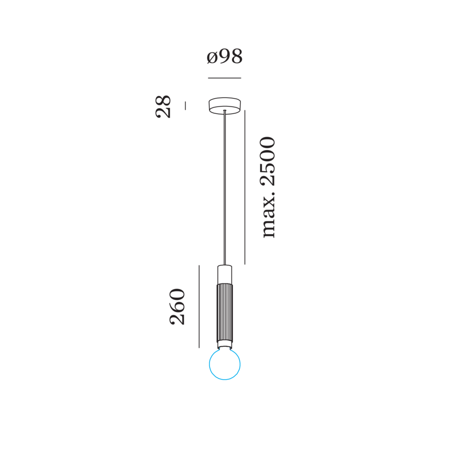 Wever & Ducré TRACE 2.0 hanglamp