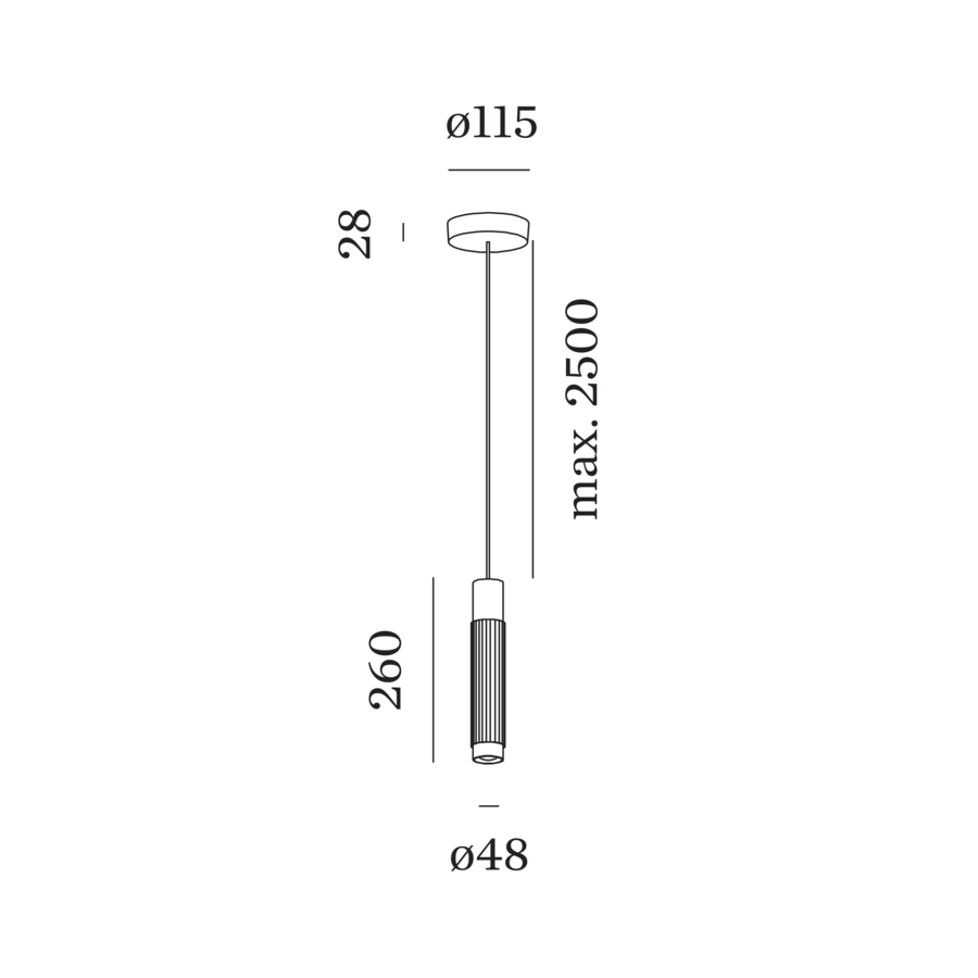Wever & Ducré TRACE 2.0 hanglamp