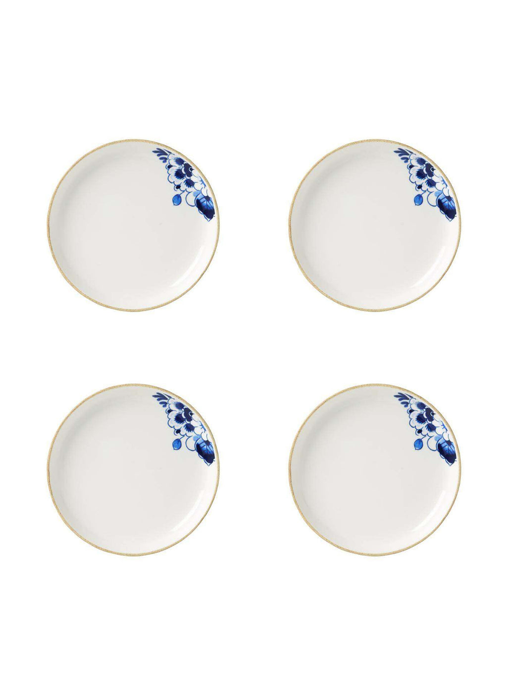 Heinen Delfts Blauw Blauw Bloesem gebaksbordjes - Kavel 84
