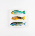 StigerWoods wooden tile Three Parrot Fishes