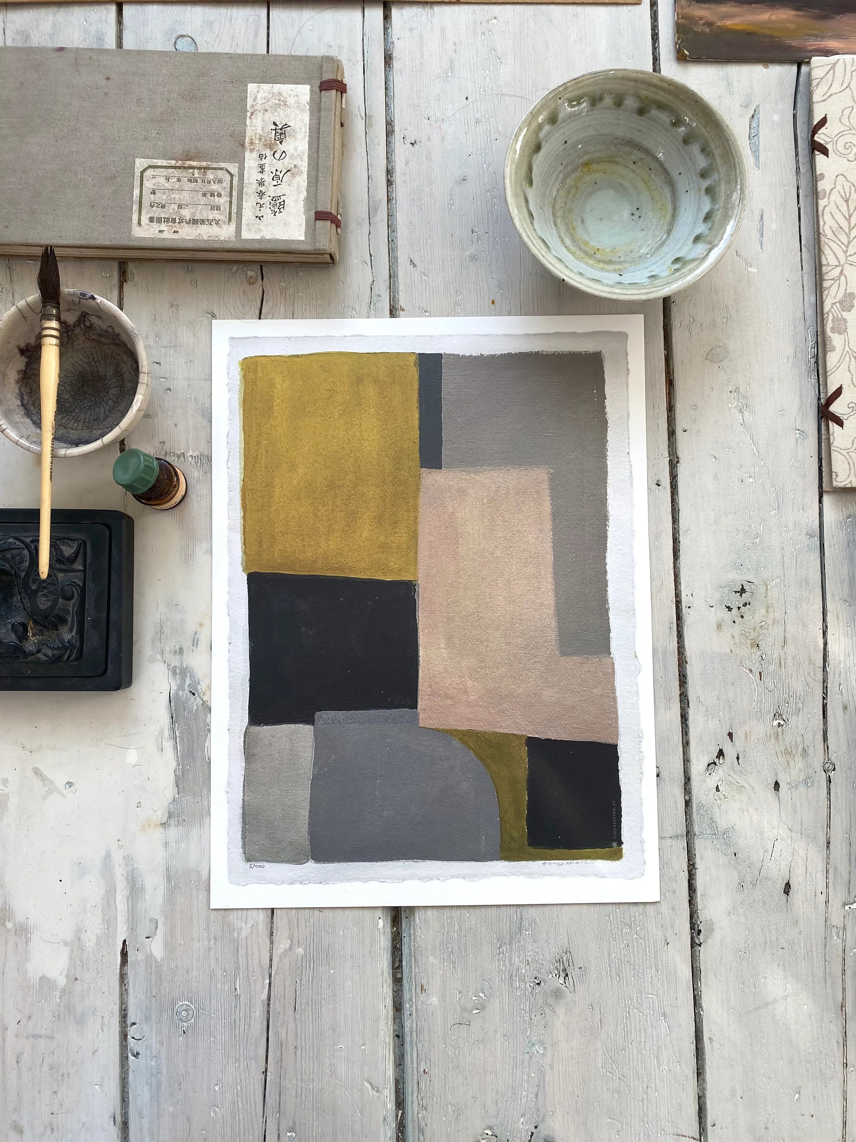 TinyStories Poster met Lijst - Sentier des Ocres