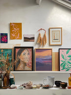 TinyStories Poster met Lijst - Sultry Skies