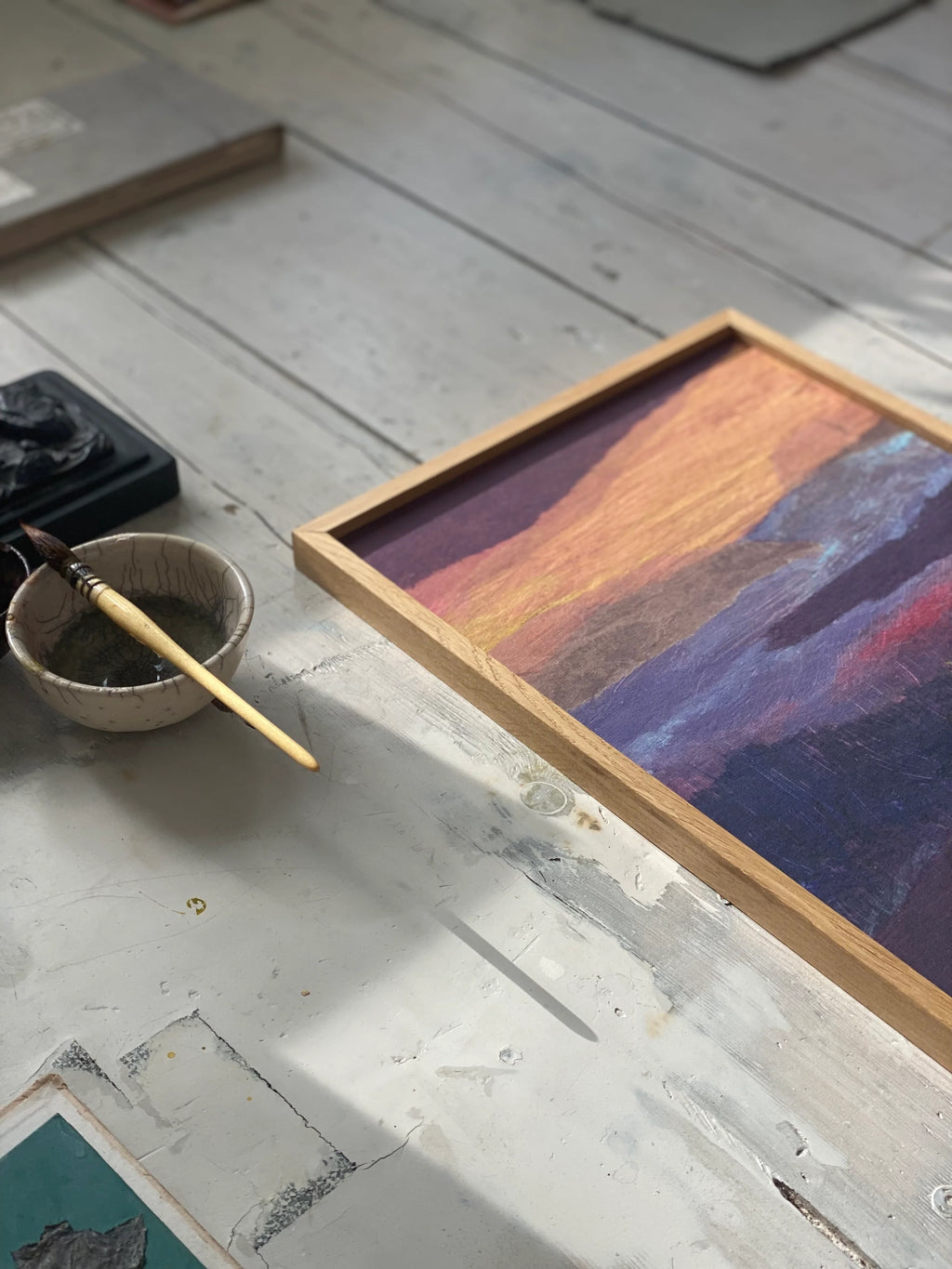 TinyStories Poster met Lijst - Sultry Skies