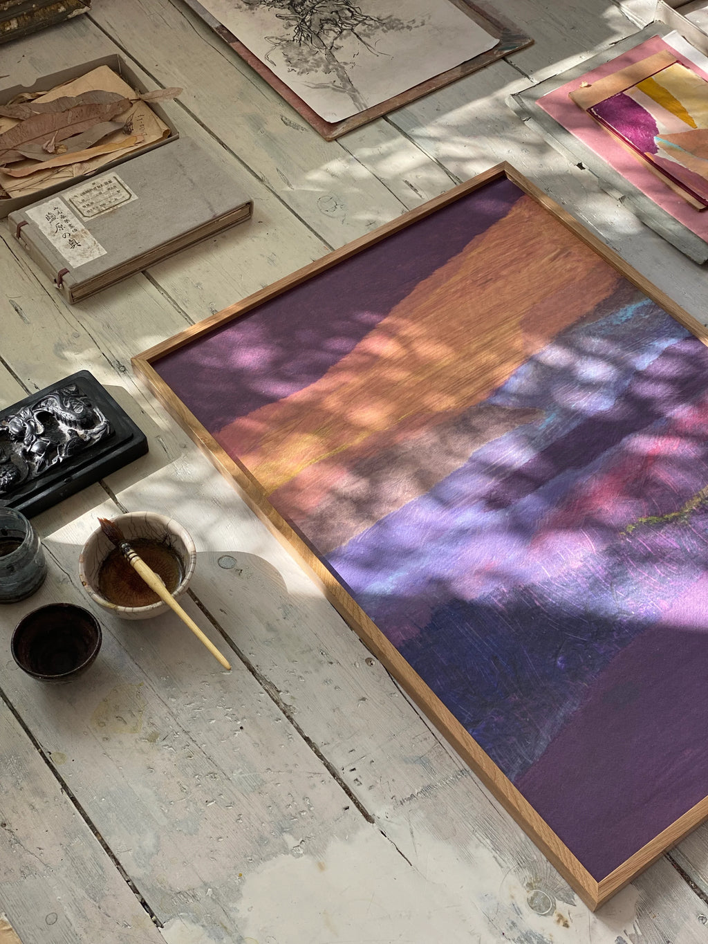 TinyStories Poster met Lijst - Sultry Skies