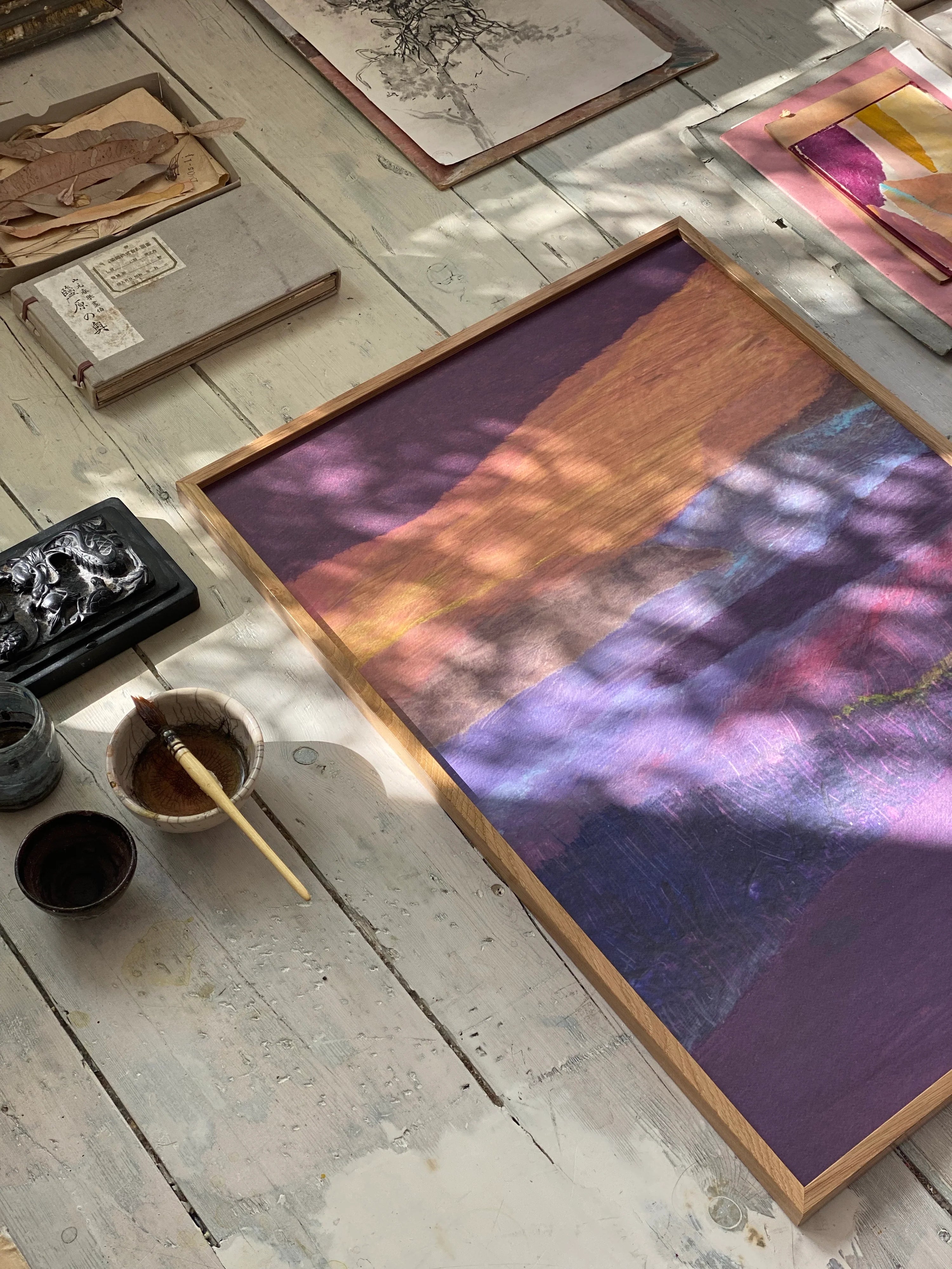 TinyStories Poster met Lijst - Sultry Skies