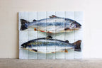 StigerWoods wooden tile Two Scottish Salmon