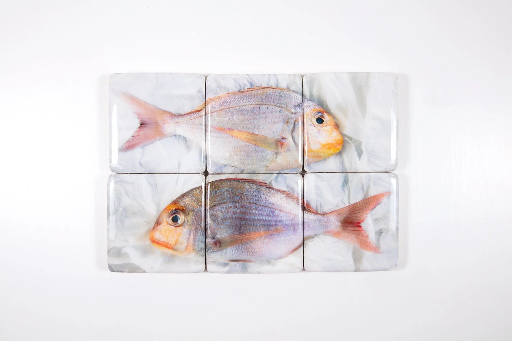 StigerWoods wooden tile Two Pink Yellow Pargos