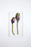 StigerWoods wooden tile Two Purple Artichokes