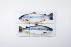 StigerWoods wooden tile Two Scottish Salmon