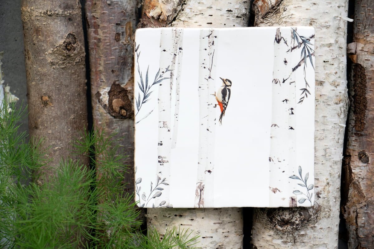 StoryTiles Hoog in de bomen tegeltje