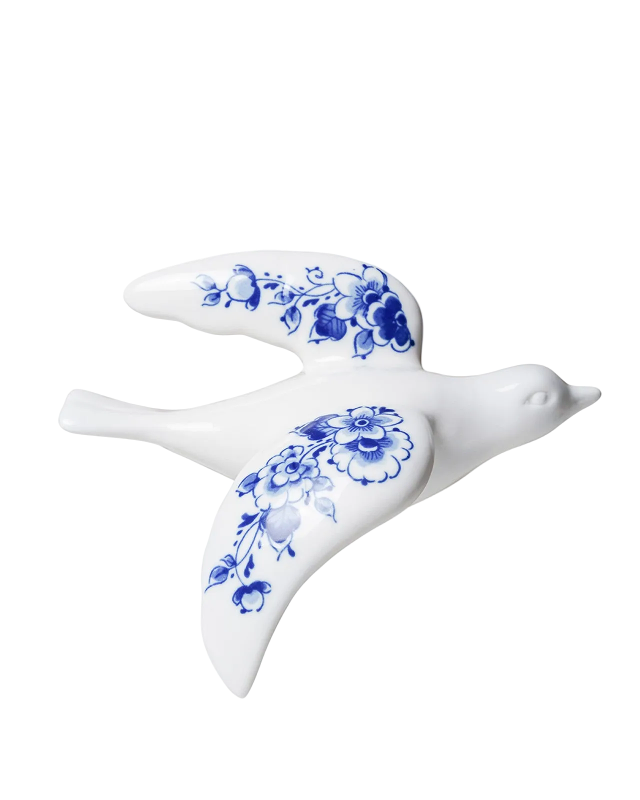 Heinen Delfts Blauw wandvogel Delfts Blauw