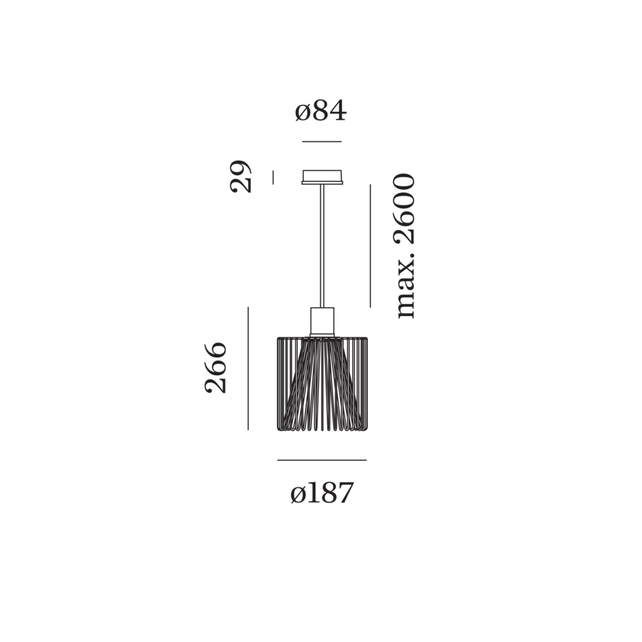 Wever & Ducré WIRO hanglamp