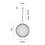 Wever & Ducré WIRO Globe hanglamp