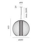 Wever & Ducré WIRO Globe hanglamp