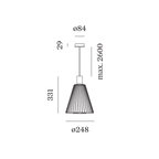Wever & Ducré WIRO Cone hanglamp