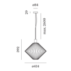 Wever & Ducré WIRO Diamond hanglamp