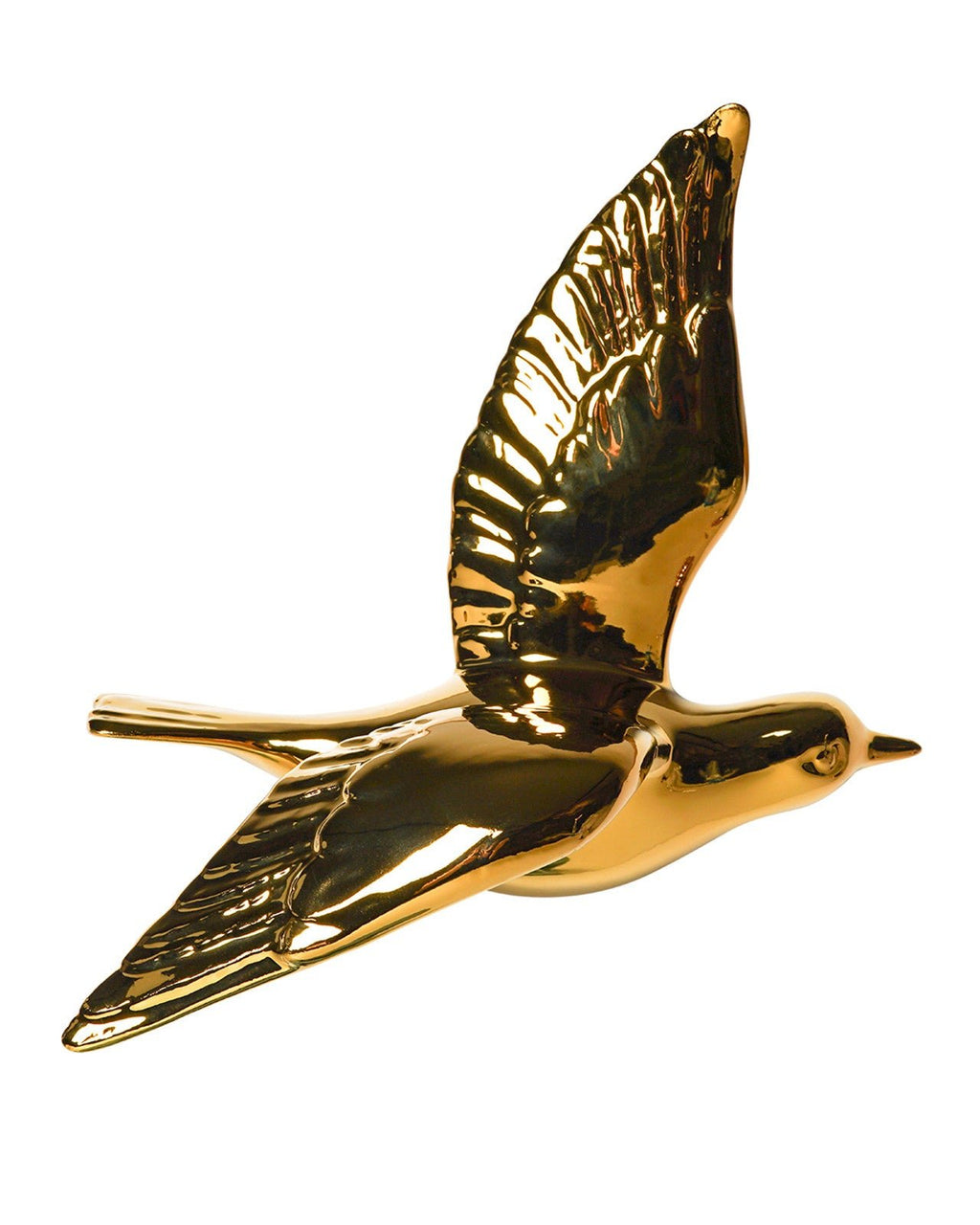 Heinen Delfts Blauw wandvogel goud - Kavel 84