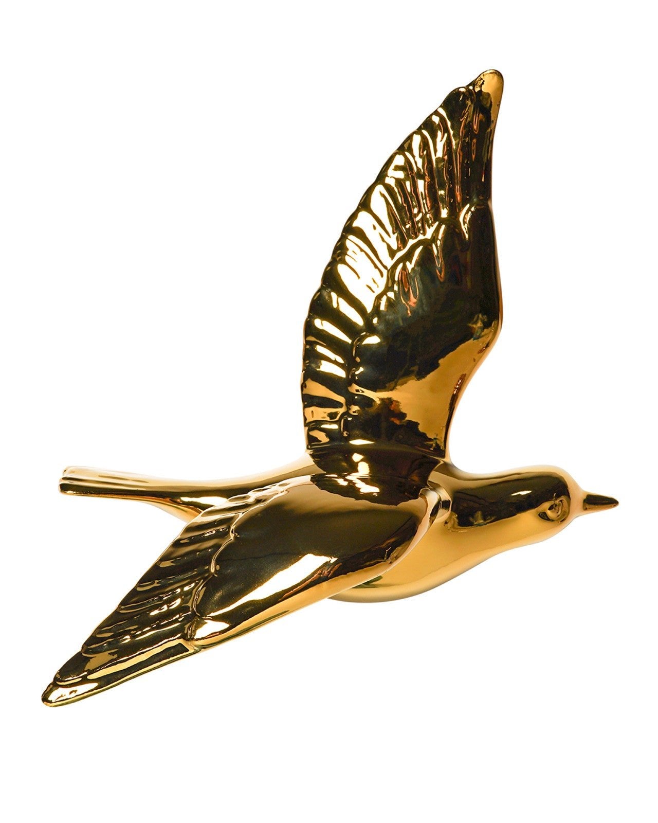 Heinen Delfts Blauw wandvogel goud - Kavel 84