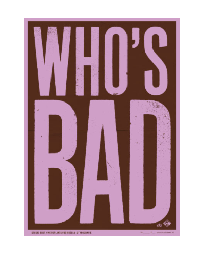 Poster Who's bad?