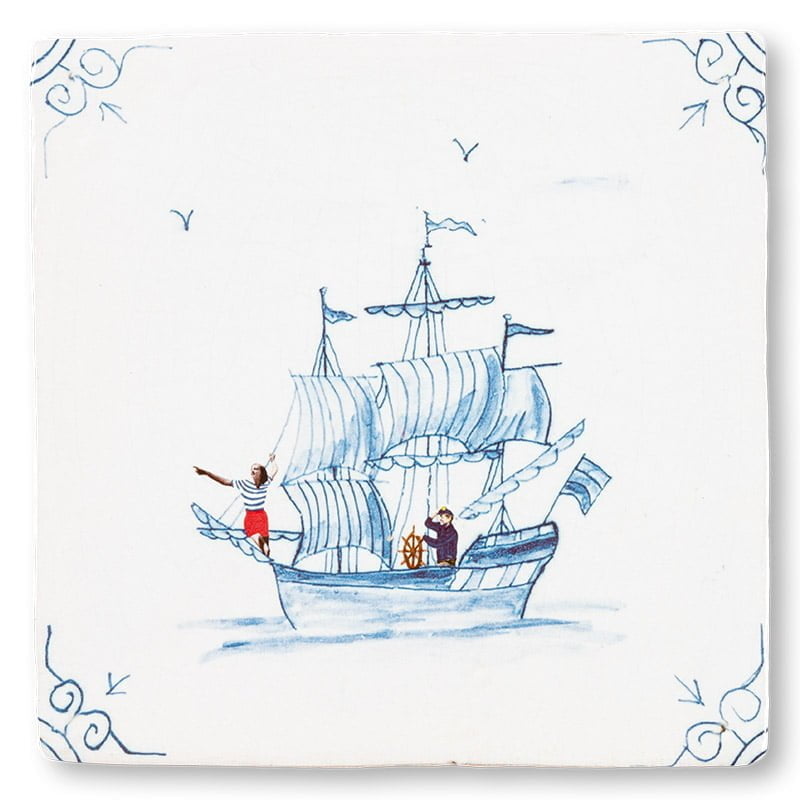 StoryTiles Wind in de zeilen tegeltje