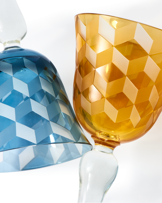 Pols Potten Wijnglazen 3D Blocks (set)