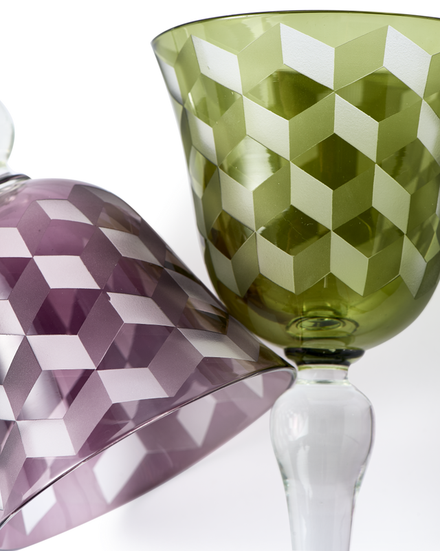 Pols Potten Wijnglazen 3D Blocks (set)