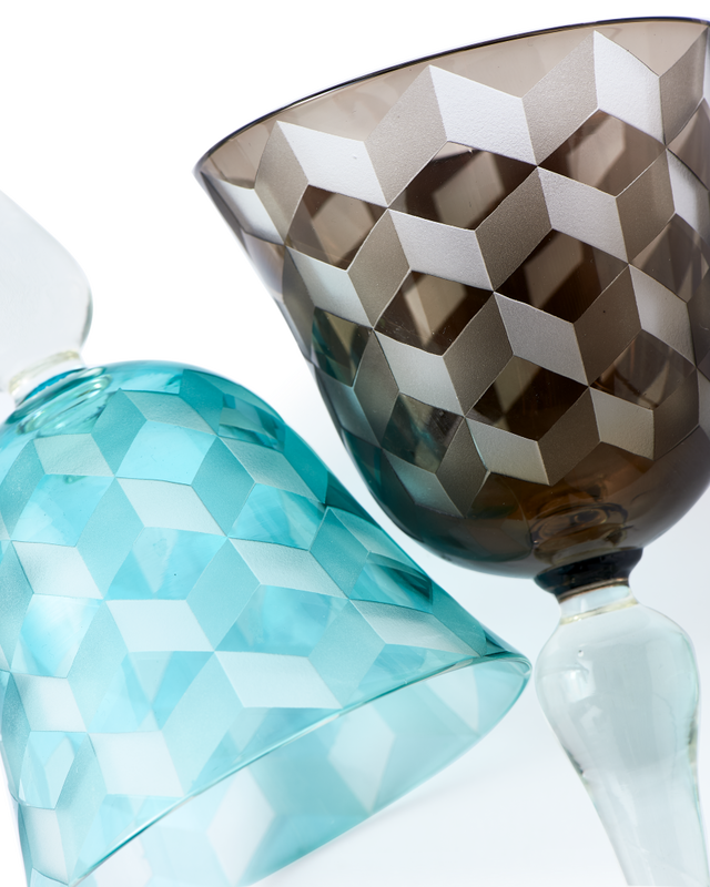 Pols Potten Wijnglazen 3D Blocks (set)