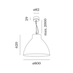 Wever & Ducré BISHOP hanglamp