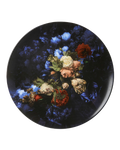 Heinen Delfts Blauw Wandbord Bloemen van de Gouden Eeuw L