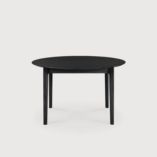 eettafel-bok-kavel84-ronde zwarte tafel