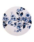 Heinen Delfts Blauw Wandbord Bloesem