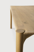 Ethnicraft PI eettafel close up zijkant